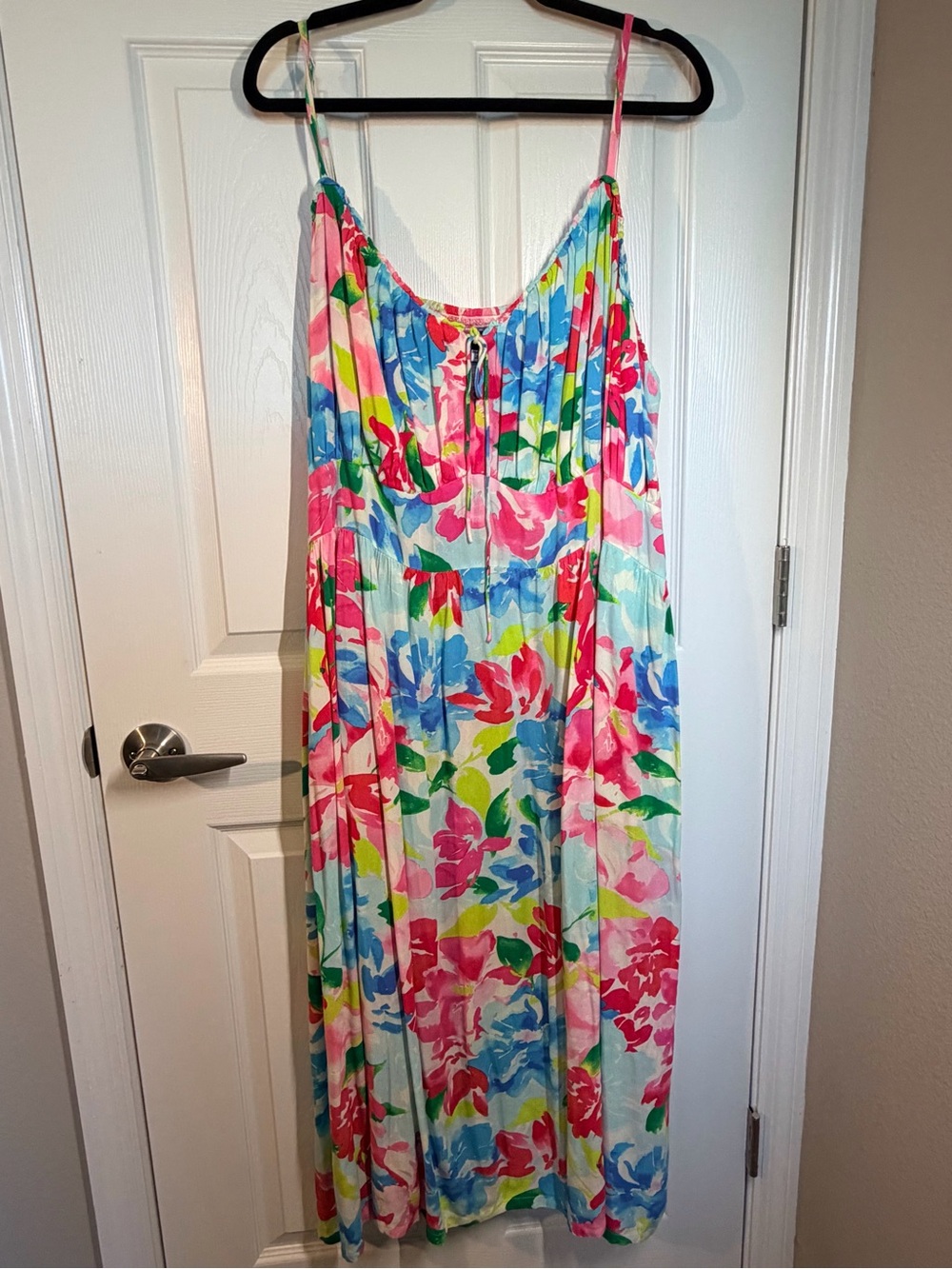 Old Navy Multicolor Floral Tie-Front Dress